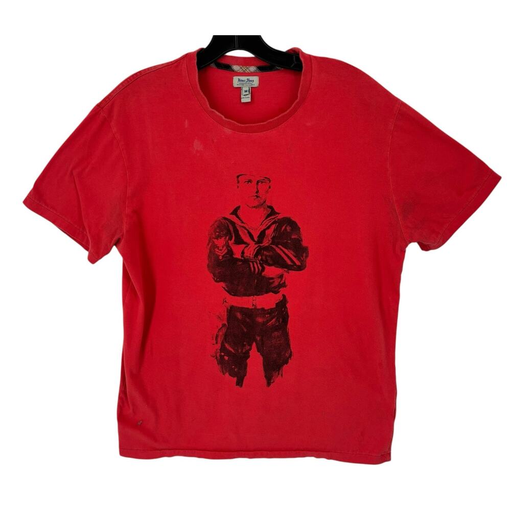 Vintage Rogues Gallery Sailor Tee Shirt Mens Medium Dark Academia Preppy Punk
